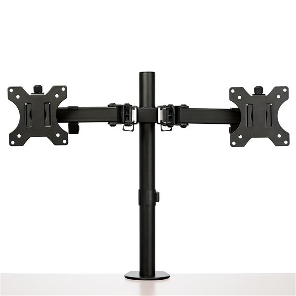 Ergonomic Desk Mount Dual Monitor Arm with Clamp and Grommet for 32" Displays