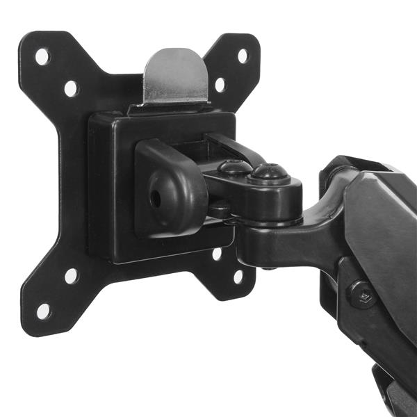 Ergonomic Desk-Mount Dual Monitor Arm with Full Motion Adjustability - USB & Audio Ports