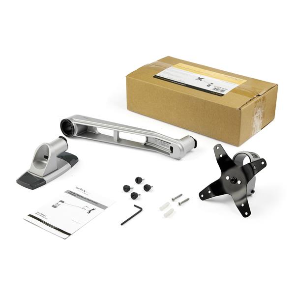 Sleek wall mount monitor arm for 34" monitors with 10.2" swivel, VESA compatible, and adjustable tilting features.