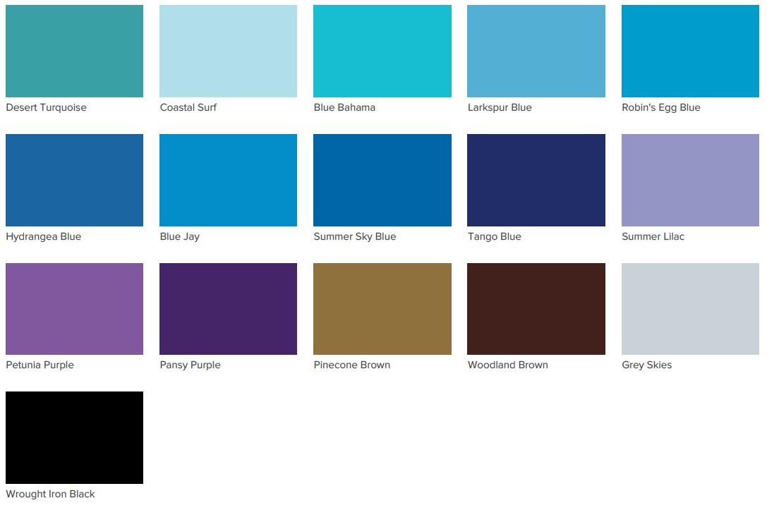 Acrylic Patio Paint in Deep Waterfall Blue, 2oz; durable, satin finish for outdoor use on various surfaces.