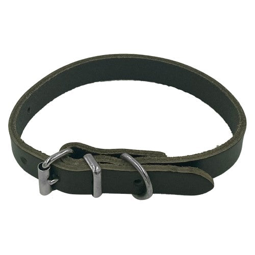 Taurus Coloured Leather Collar 12mm X 330mm Brown