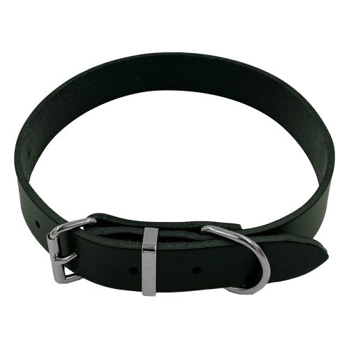 Taurus Coloured Leather Collar 25mm X 570mm Black