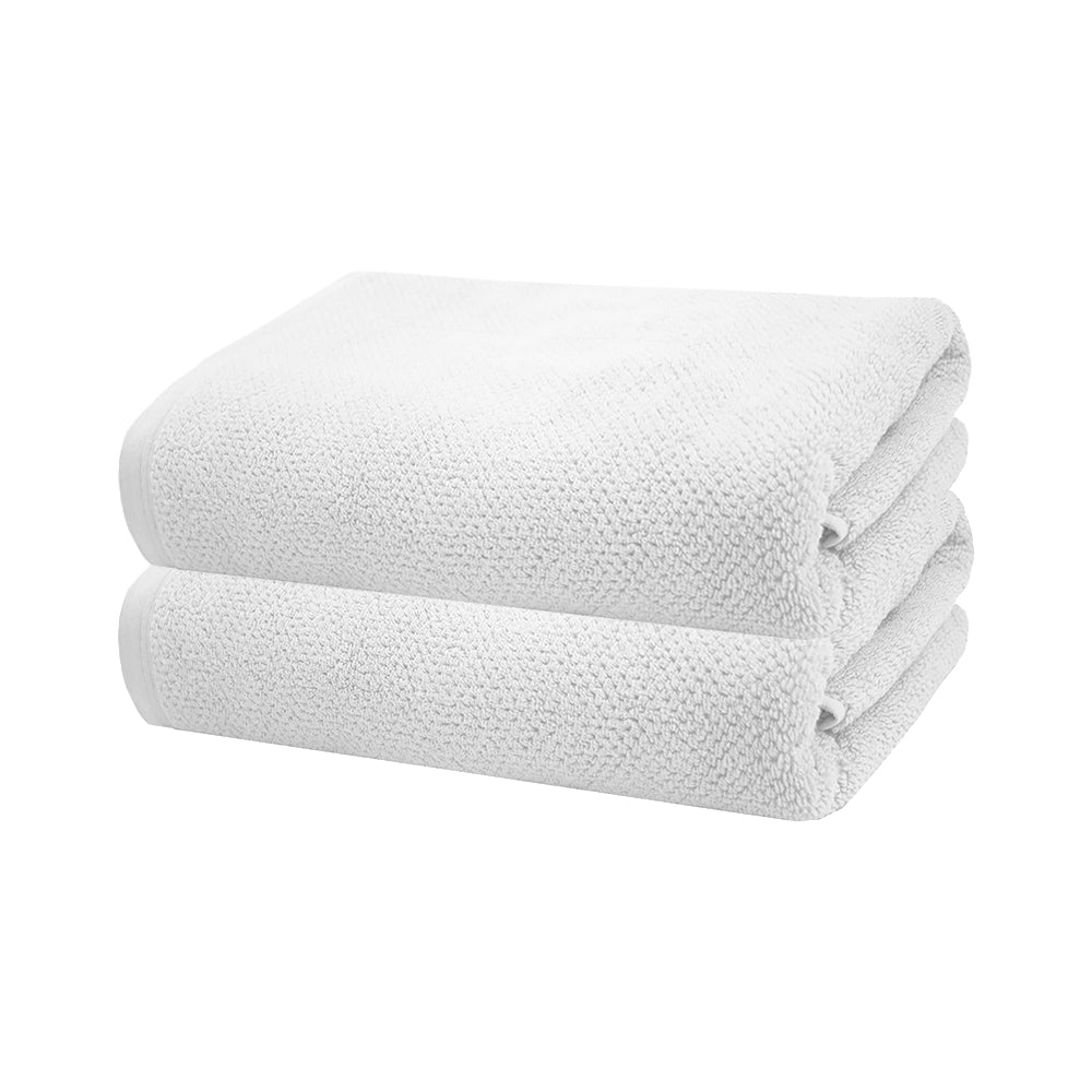 Angove 2pack Bath Sheet 80x160cm White- Bambury