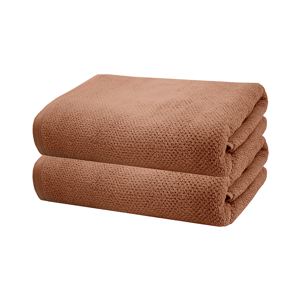 Angove 2pack Bath Sheet 80x160cm Woodrose- Bambury