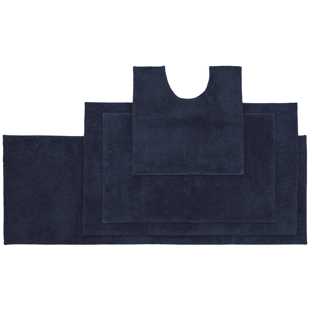 Microplush Large Bath Mat 50 x 80cm Navy- Bambury