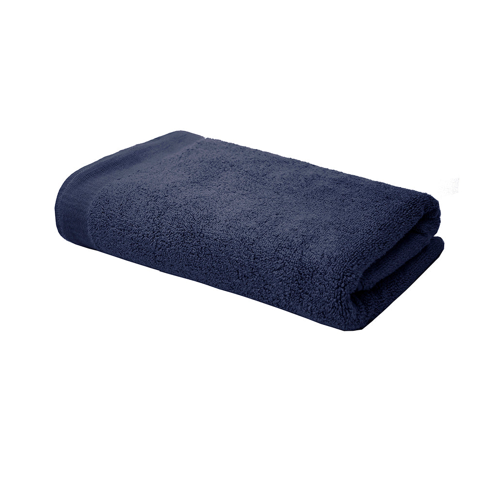 Elvire Bath Sheet 2 Pack Navy- Bambury