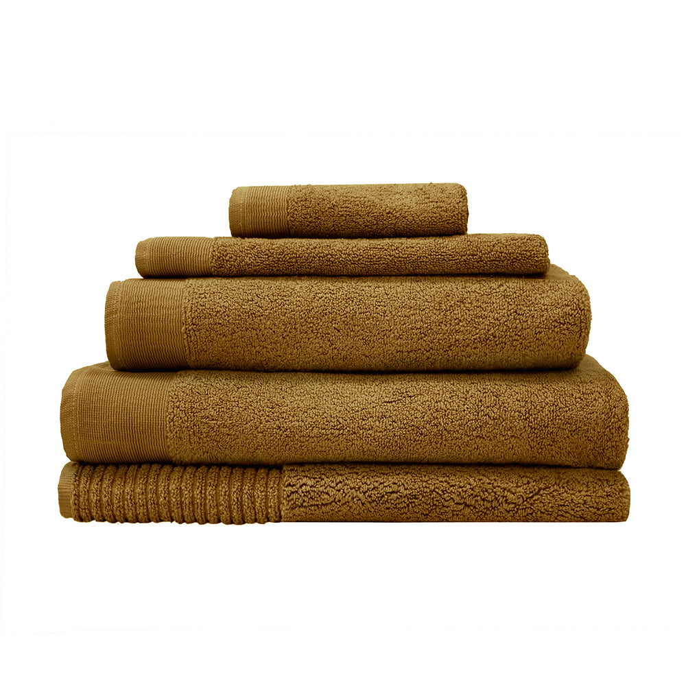 Elvire Bath Sheet 2 Pack Tobacco- Bambury