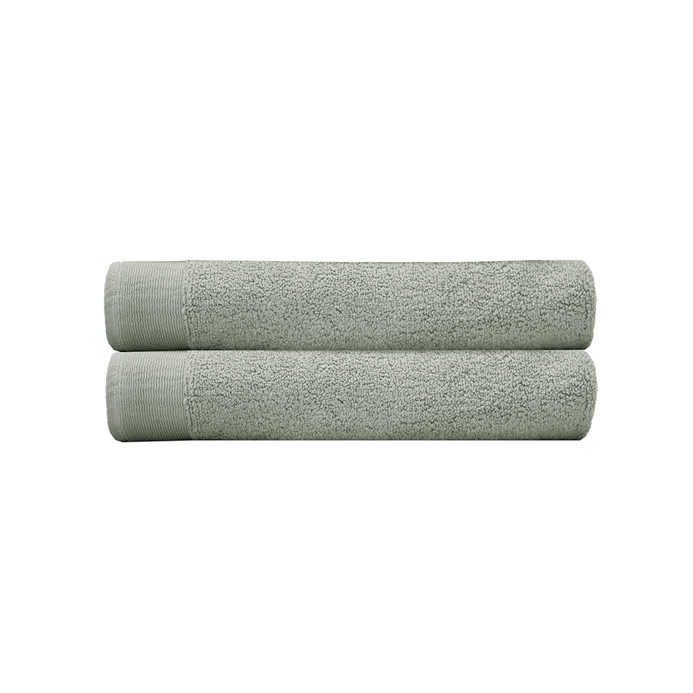 Elvire Bath Towel 2 Pack Sage- Bambury