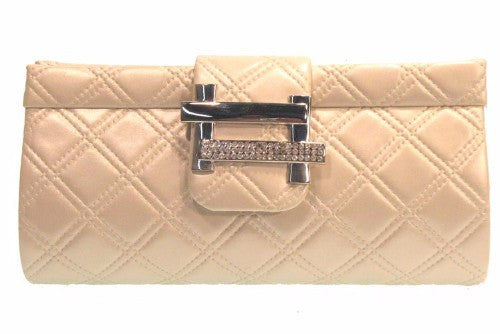 Criss Cross Clutch - Grey
