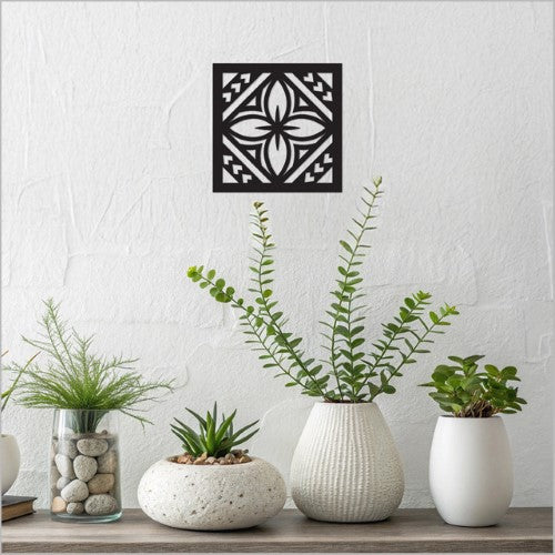 Black Acrylic Square: Tapa 3 Art Squares