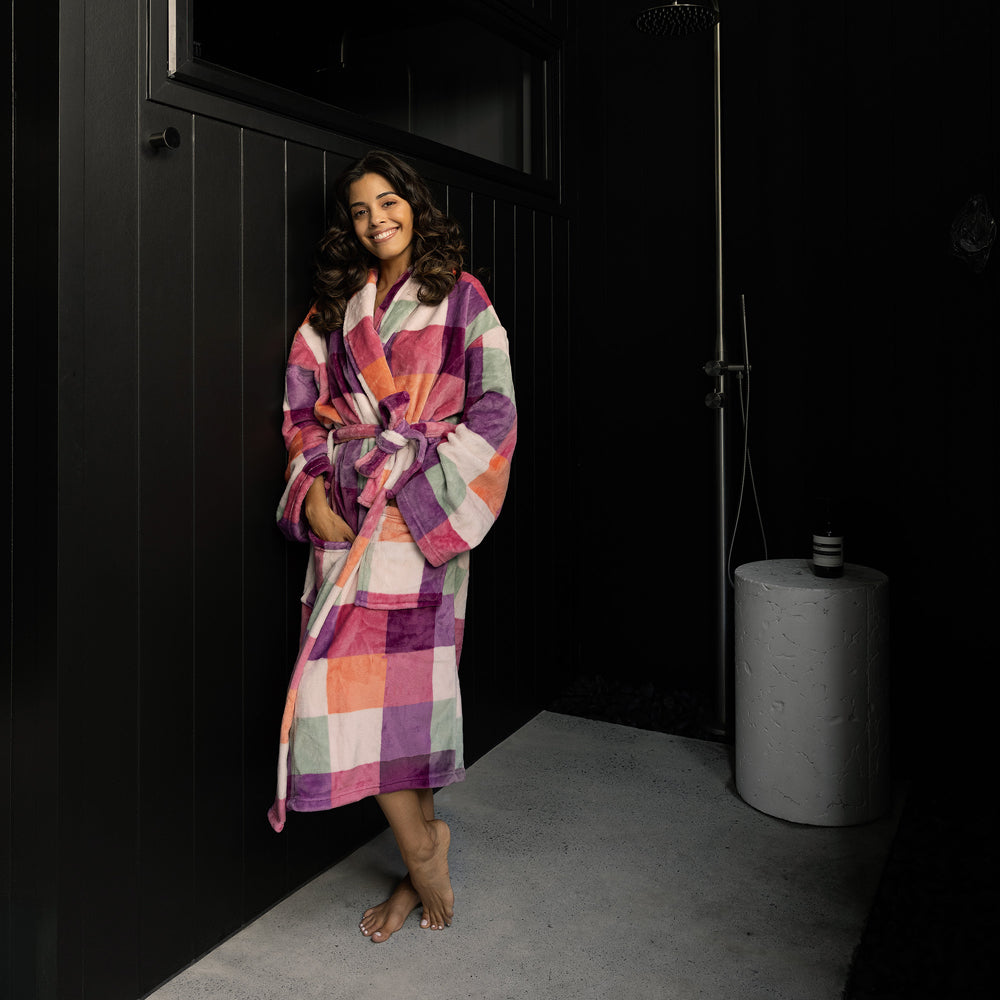 Charlie Ultraplush Robe Sherbet L/XL