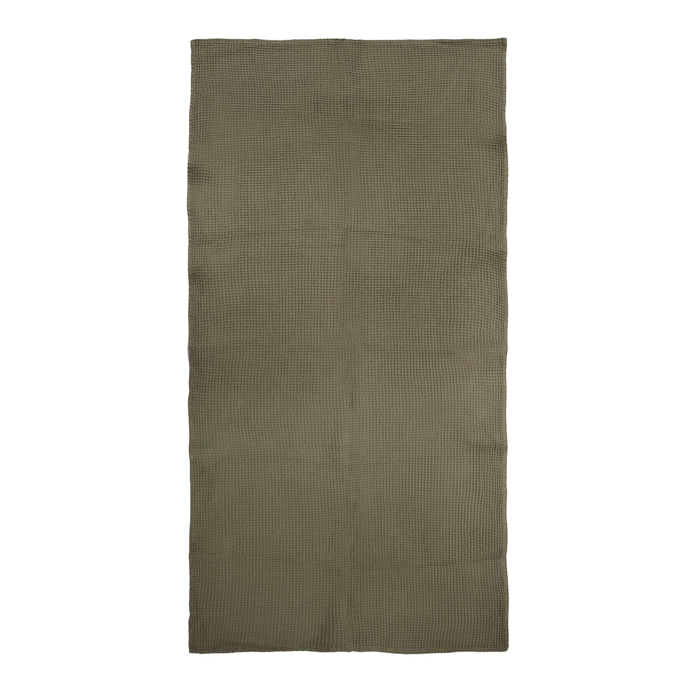 Waffle Towel 80x160cm Olive - Bambury