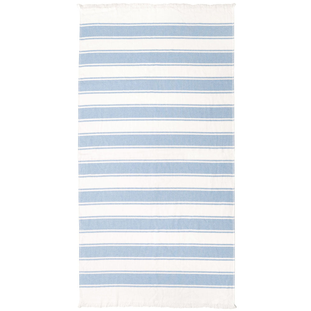 Andie Beach Towel Blue - BAMBURY