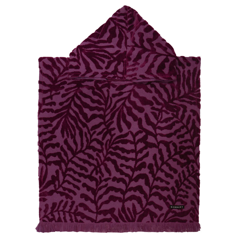 HiLo Kids Poncho Nori - Berry - BAMBURY