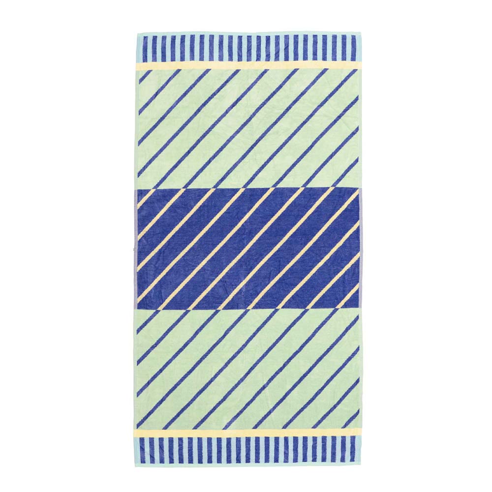Bias Jacquard Cotton Velour Beach Towel 90 x 170cm Bambury