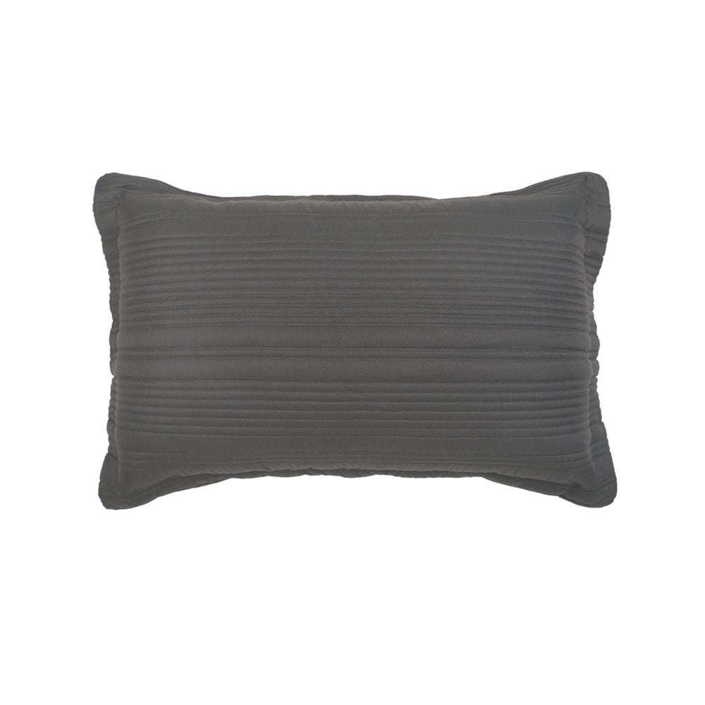 Flinders Coverlet Set Charcoal Queen / King - BAMBURY