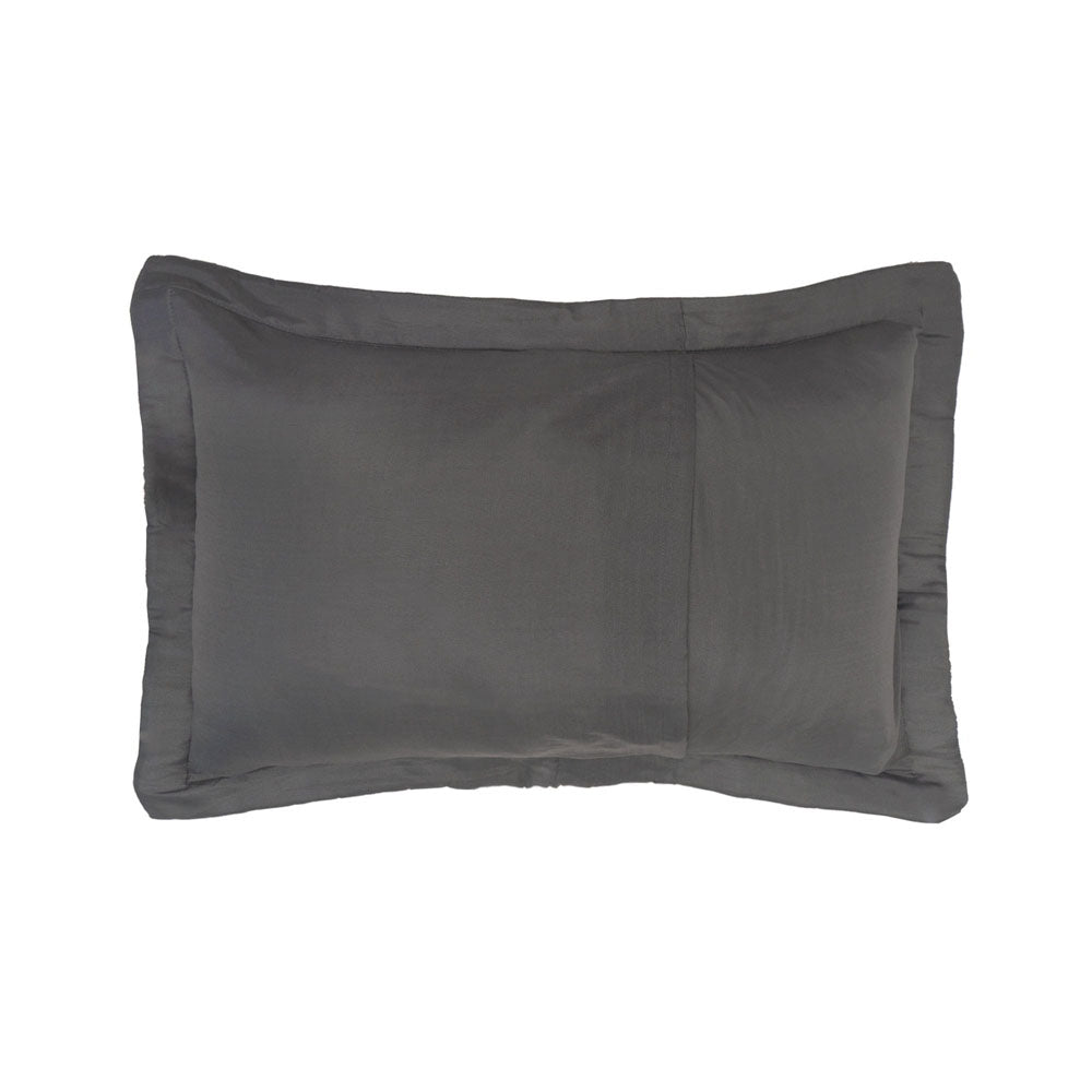 Flinders Coverlet Set Charcoal Queen / King - BAMBURY