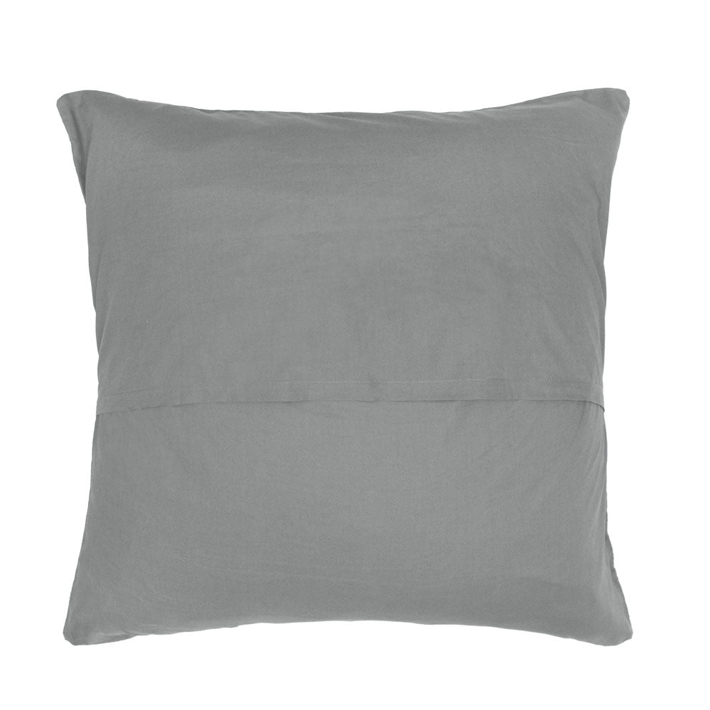 Panama Jacquard Steel European Pillowcase - Bambury
