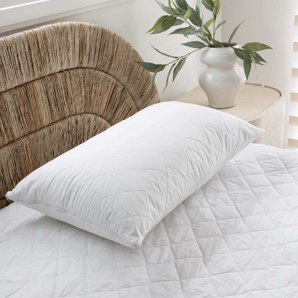 Arbor Cotton Quilted Pillow Protector 48 x 73cm Bambury - Standard
