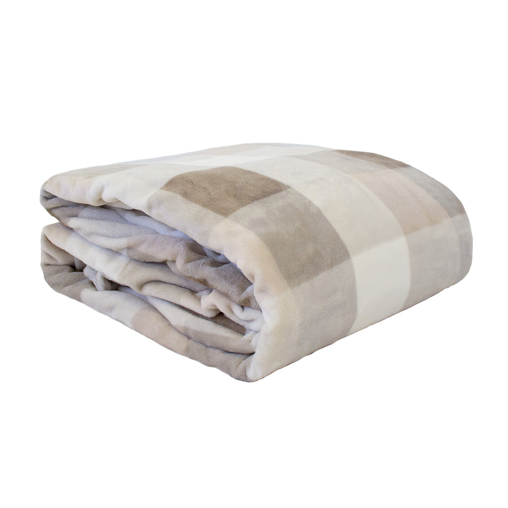 Charlie Ultraplush Blanket Nougat Single