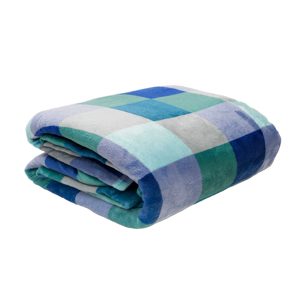 Charlie Ultraplush Blanket Ocean Single - Bambury