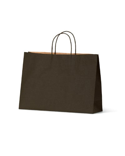 Paper Bags - Budget Black Kraft Paper - Small BTQ - 250/ctn