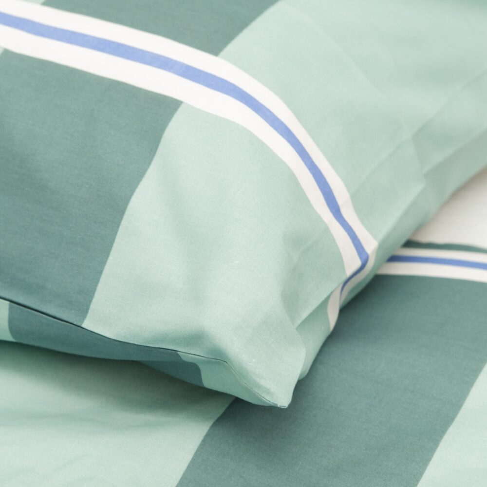 Weavers Studio Duvet Cover Set Single - Aqua