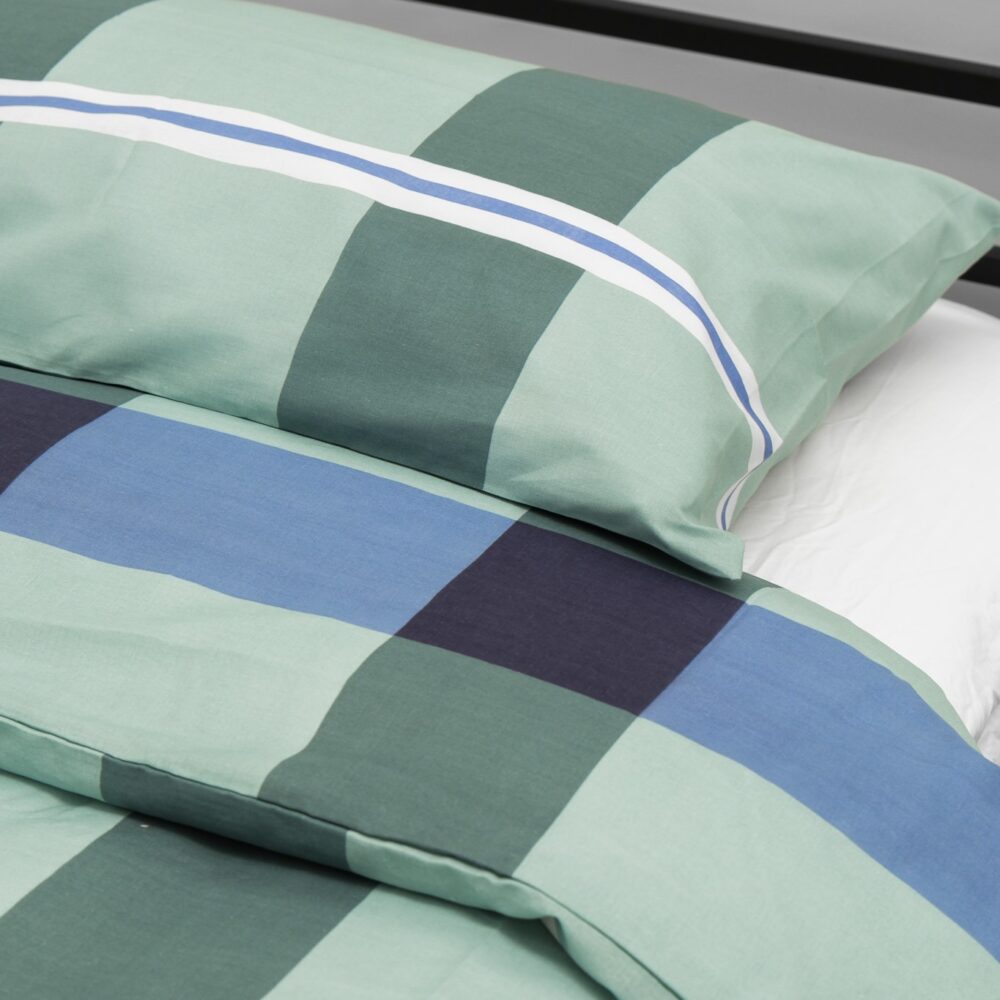 Weavers Studio Duvet Cover Set Single - Aqua