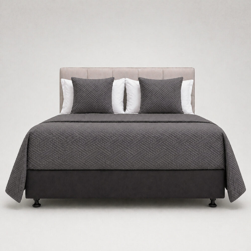 DreamGreen Amora Bedcover Charcoal - Queen