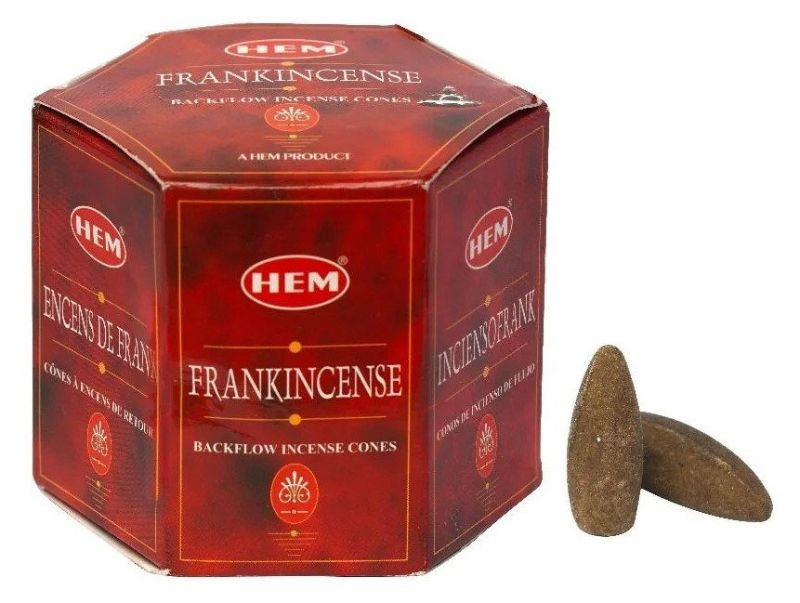 Backflow Cones - HEM Frank Incense (Box of 12)