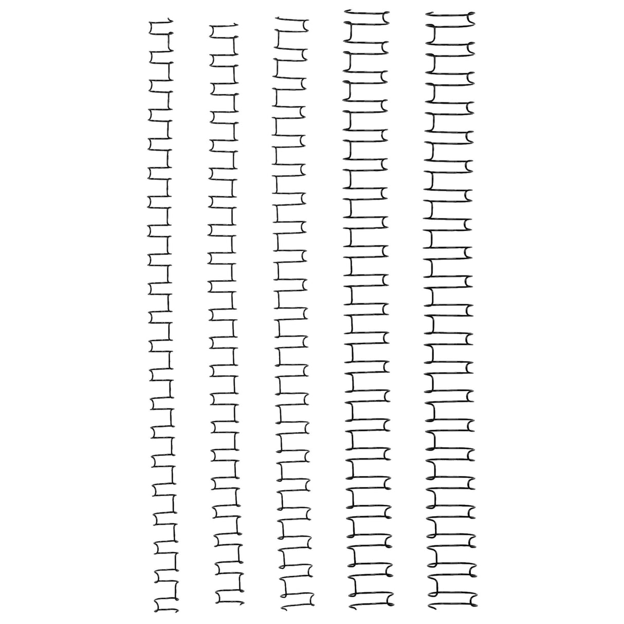 GBC Binding Wire 21 Loop 10mm Silver Pk100