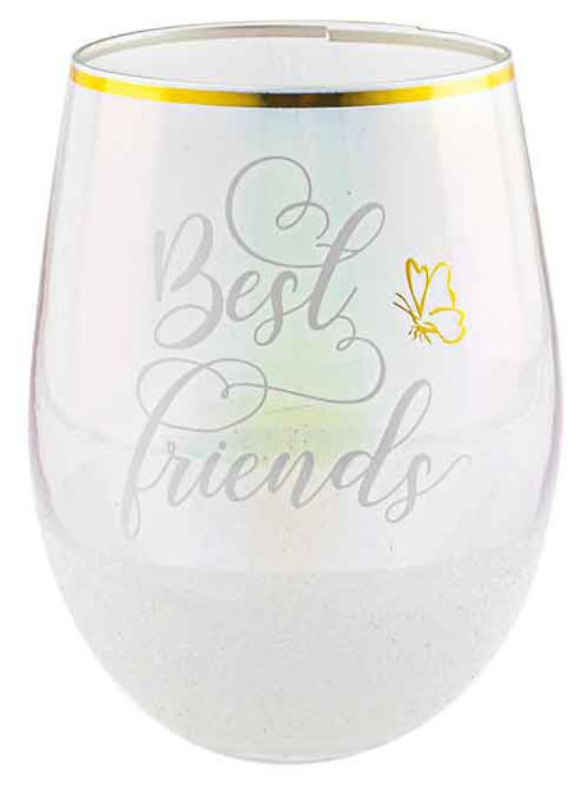 Best Friends Glitterati Stemless 600ml