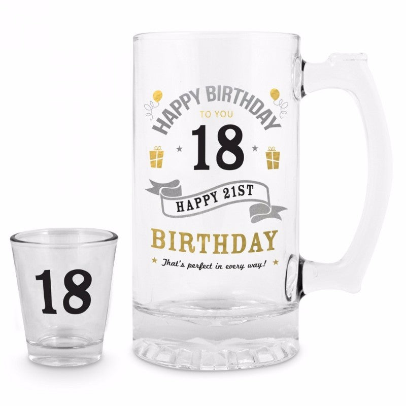 18th Shot And Stein Set