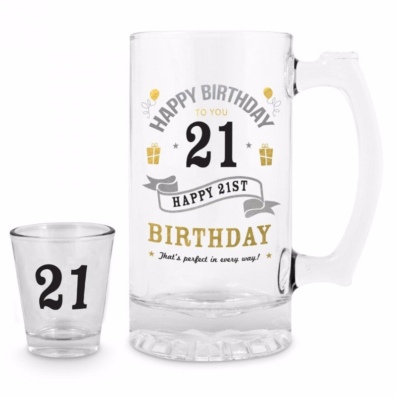 21st Shot And Stein Set