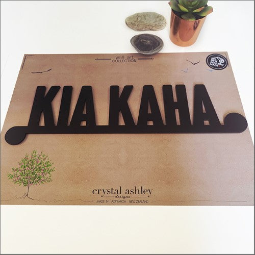 Black Acrylic: Kia Kaha (bakk)Acrylic Art