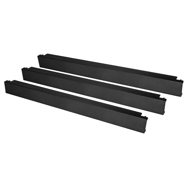 1U tool-less blanking panels for server racks, enhancing airflow and organization, 10-pack, easy installation.