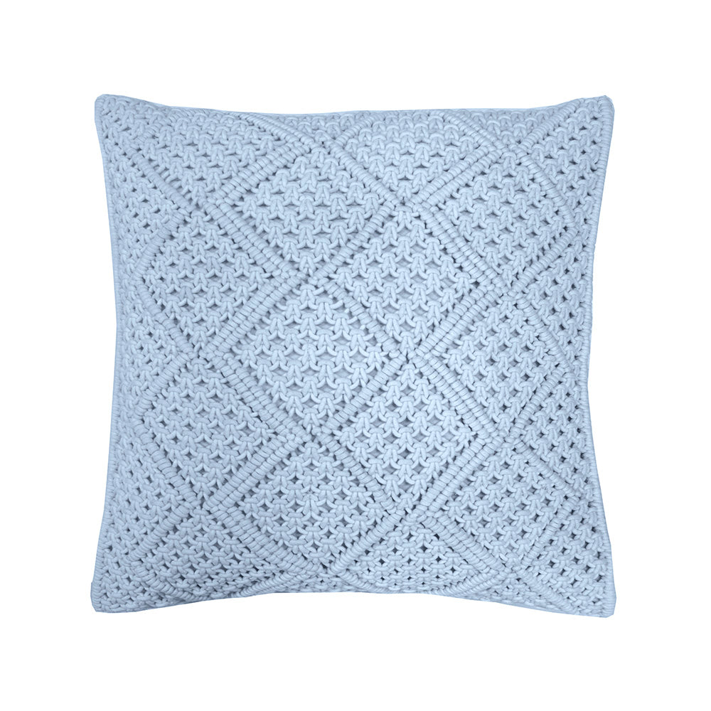 Anka Square Cushion Blue- Bambury