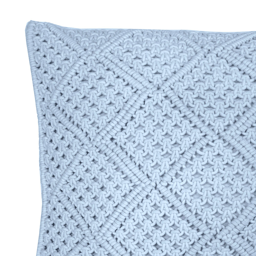 Anka Square Cushion Blue- Bambury