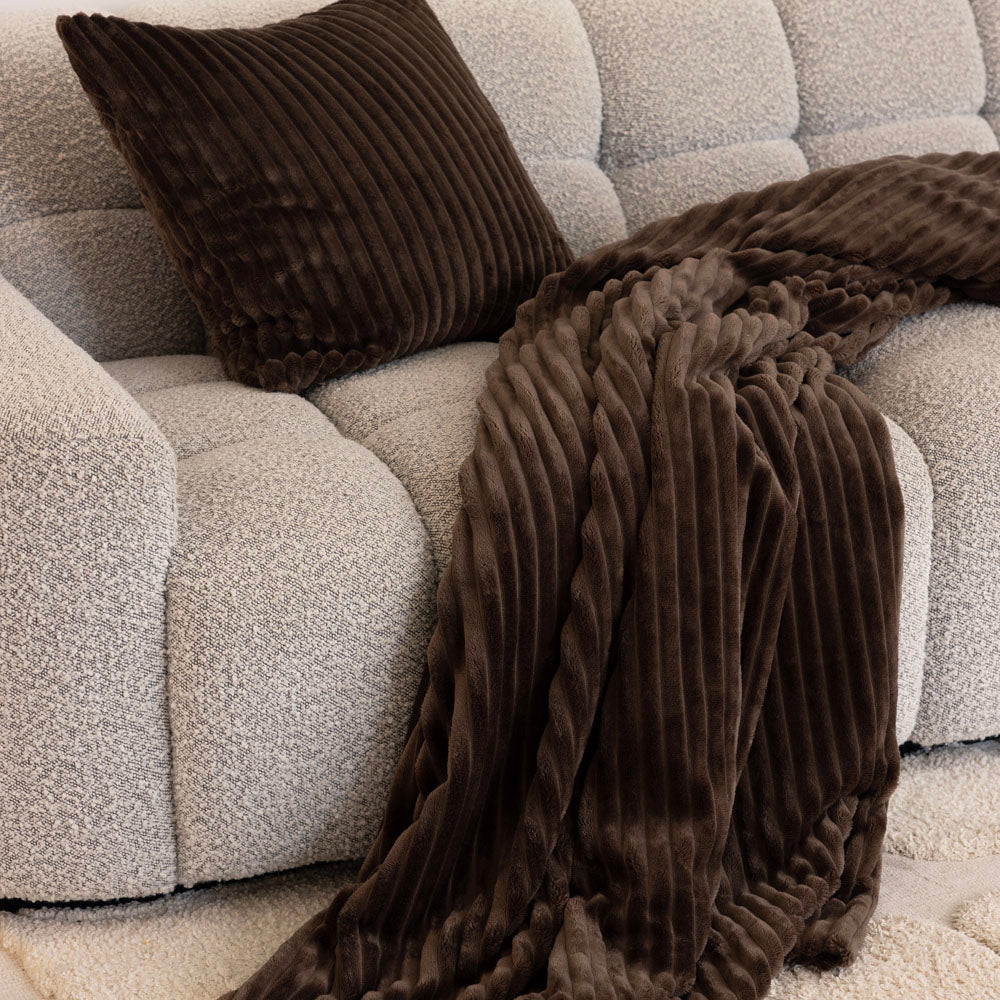 Channel Throw Chocolate - Bambury