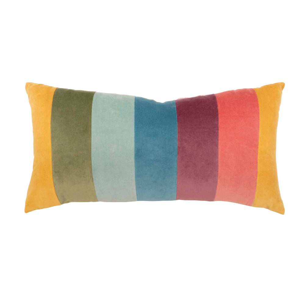Cooper Cotton Velvet Rectangle Cushion 30 x 60cm Bambury - Lollipop