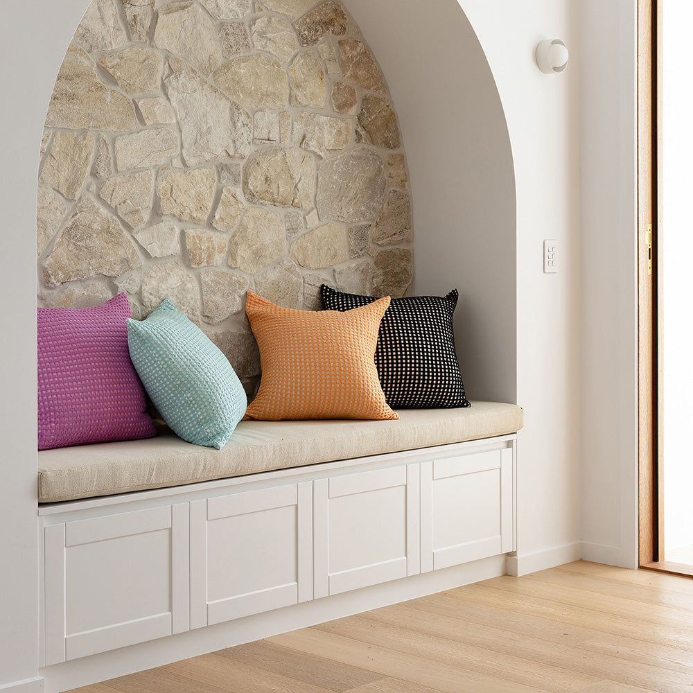 Dora Square Cushion Aqua