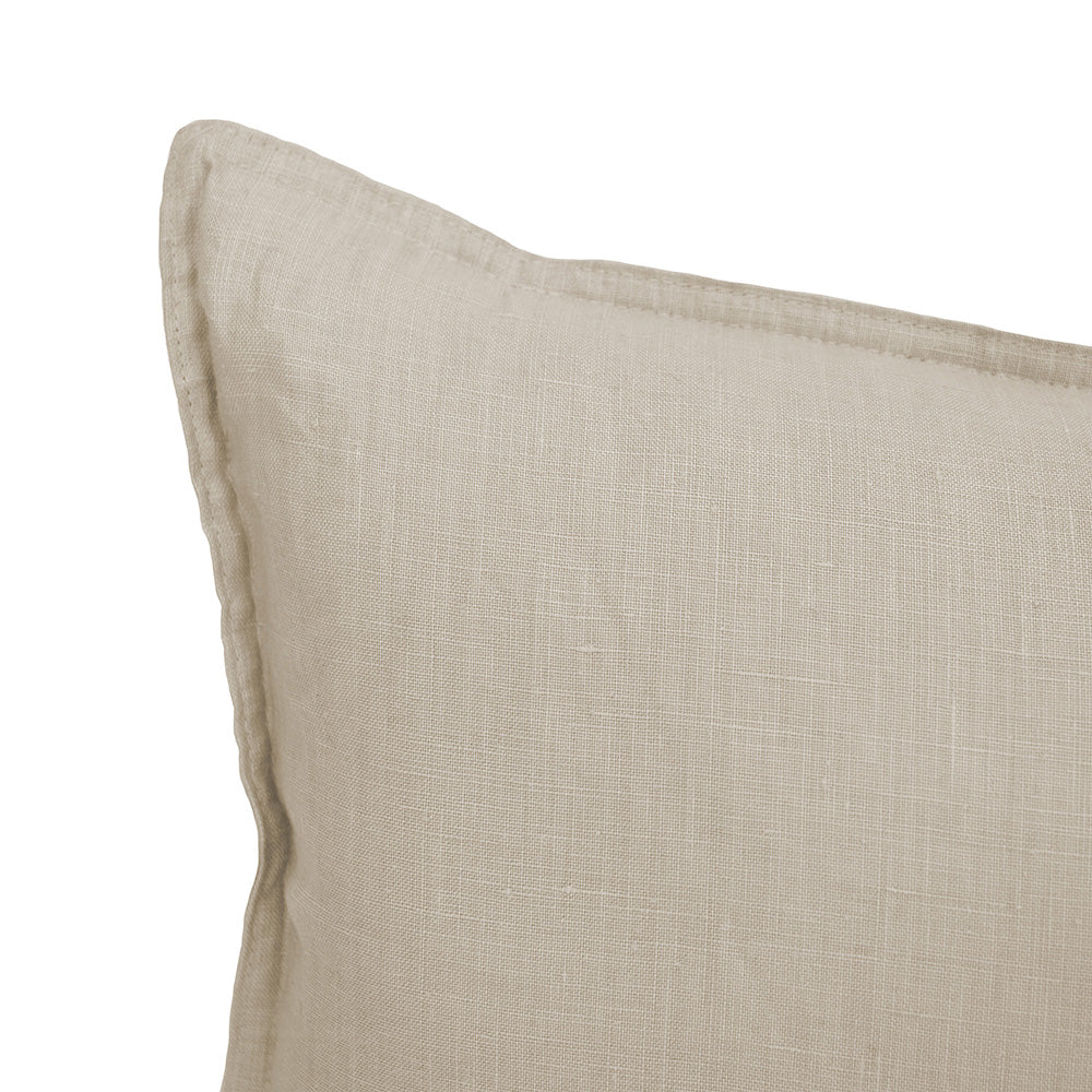 Linen Square Cushion Pebble