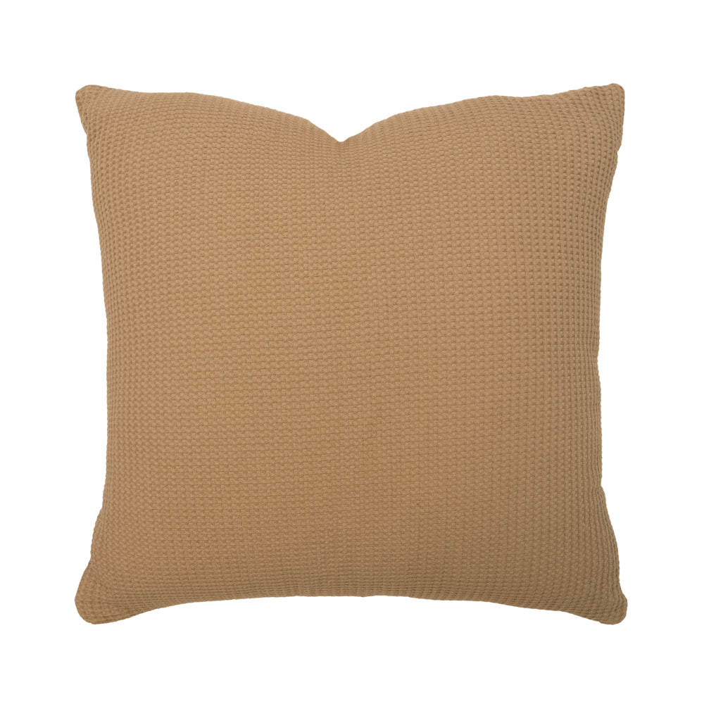 Milo Waffle Square Cushion Chai - Bambury