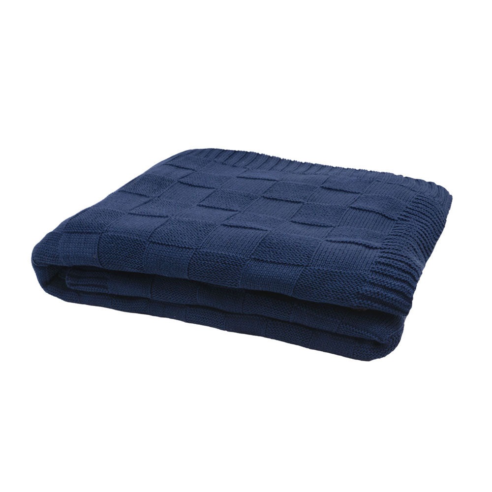 Solomon Throw Navy - BAMBURY