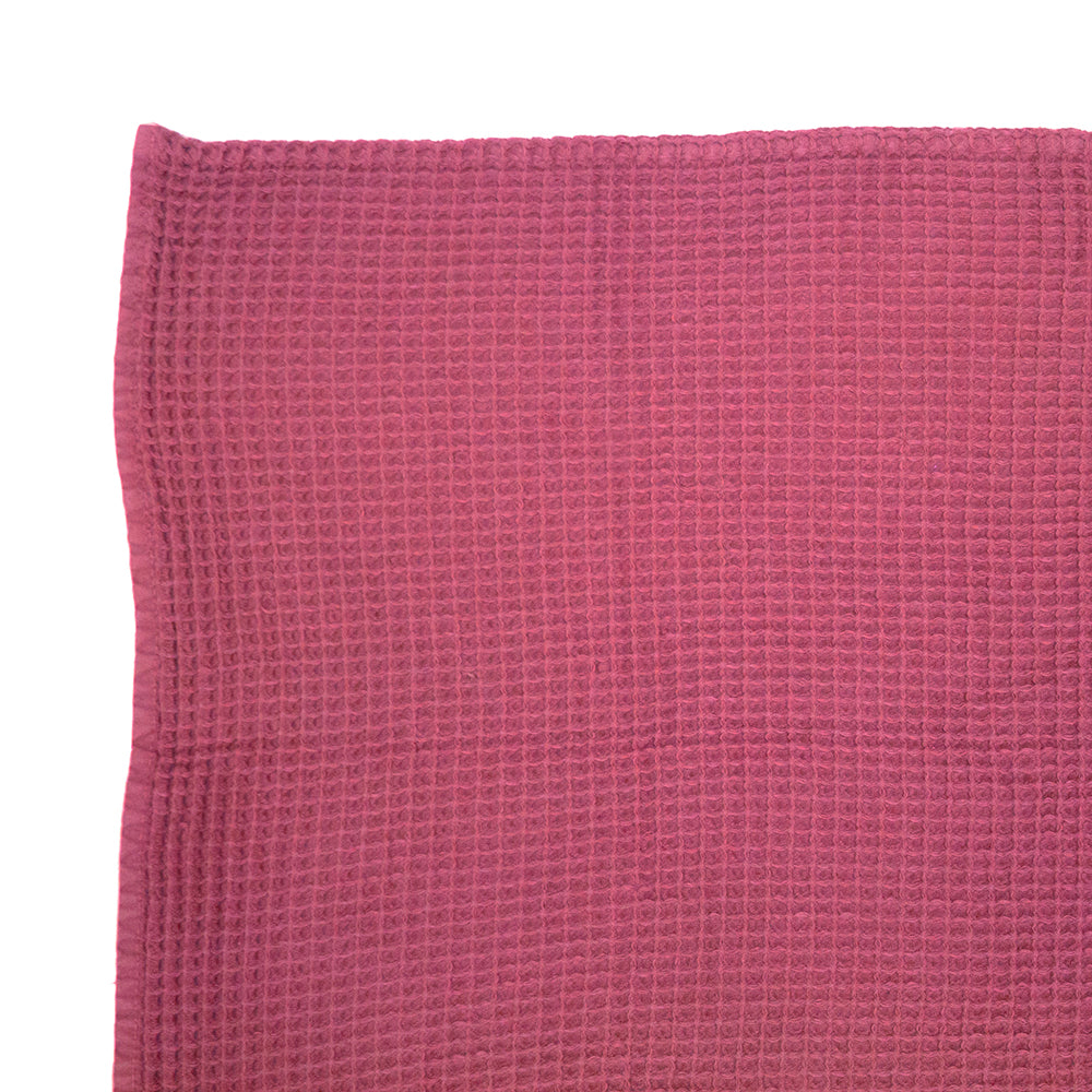Waffle Throw 130x180cm Pink- Bambury