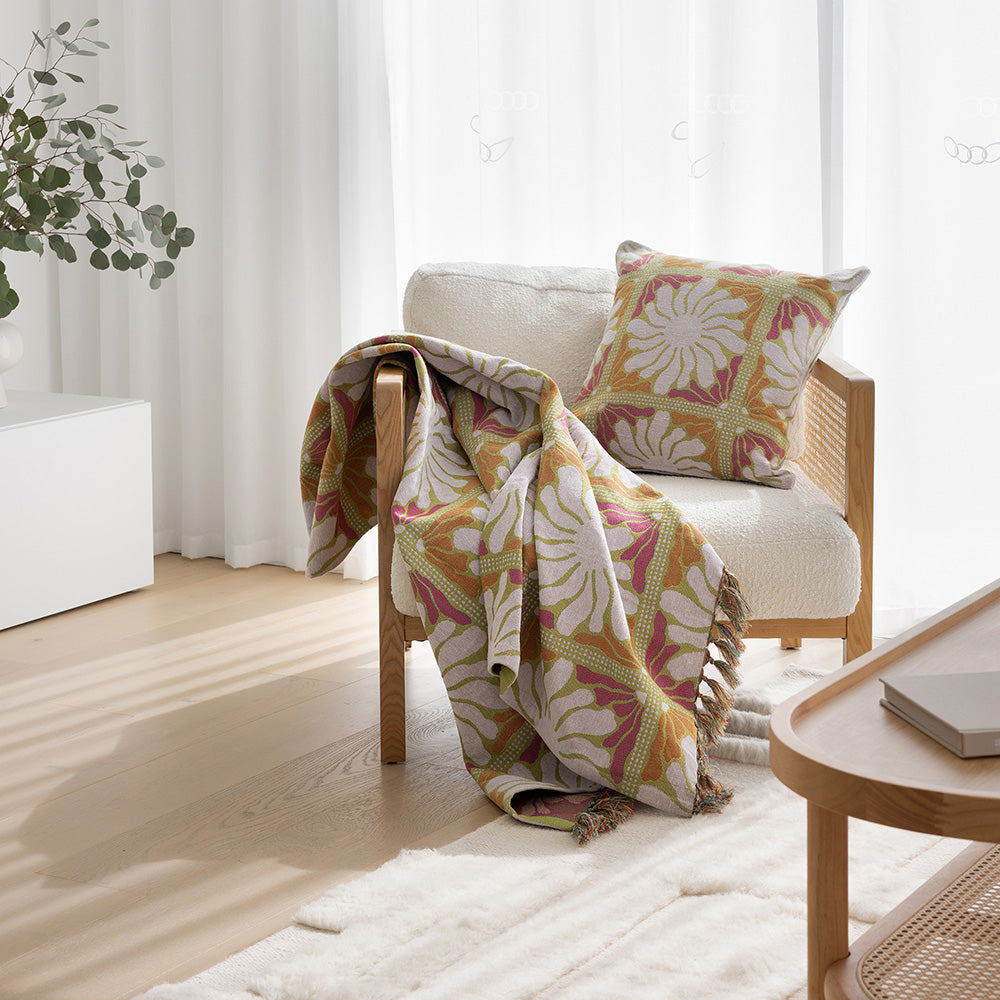 Zinnia Square Cushion Sorbet