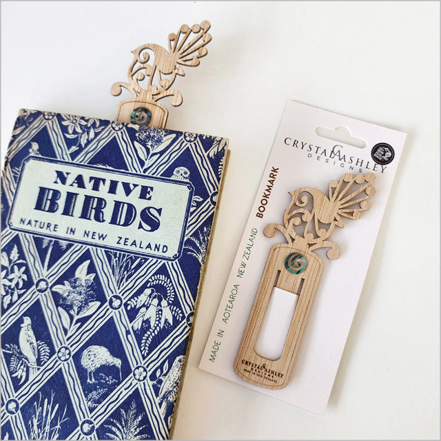 Bookmark - Koru Piwakawaka/Fantail (5.2cm x 12.9cm)