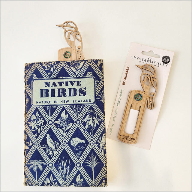 Bookmark - Koru Kingfisher (4.6cm x 13cm)