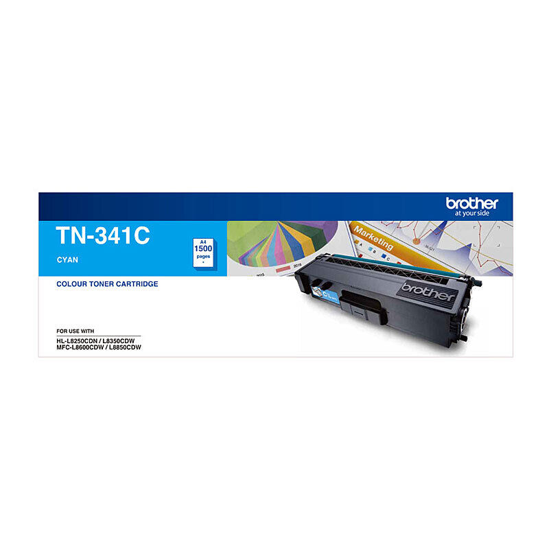 Brother TN341 Cyan Toner Cartridge