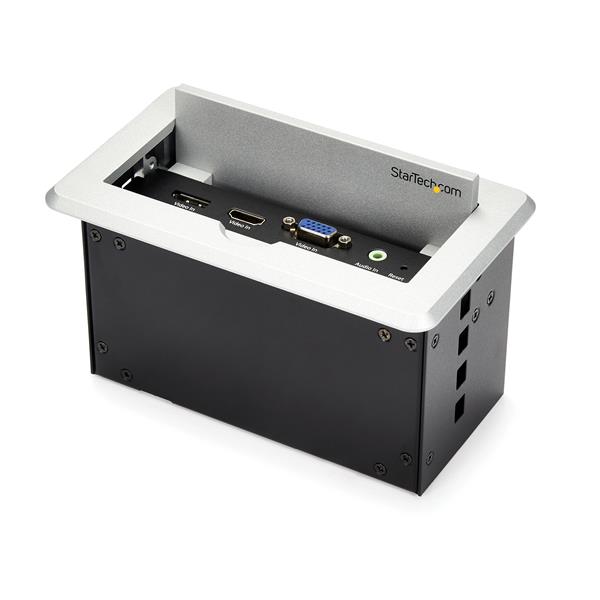4K Conference Table Connectivity Box - HDMI, VGA, DisplayPort, USB Ports & Ethernet